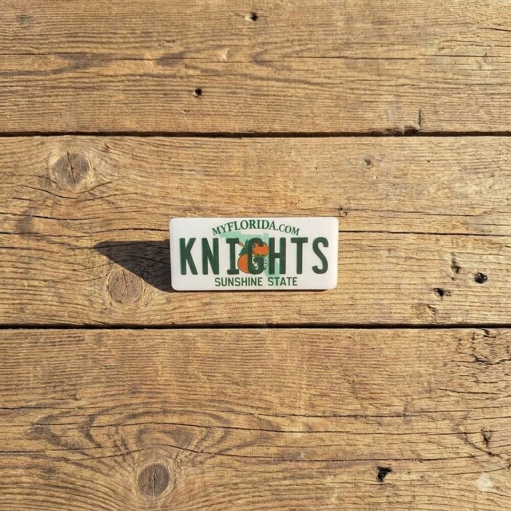 Vintage UCF Knights License Plate Hat Pin MyFlorida Central Florida Sign